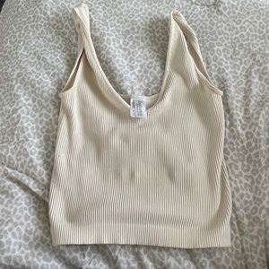 soft ribbed crop top